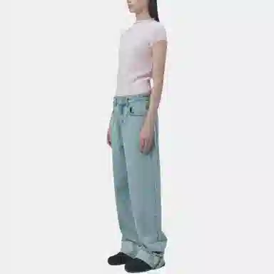 RestRecreation FW25 ROLL-UP WIDE JEANS