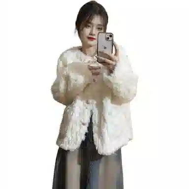 邓大喵 百搭简约舒适皮草 女款