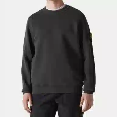 Stone Island Crew Neck Sweatshirt Lead Grey