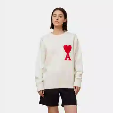 AMIPARIS Logo Wool Sweater