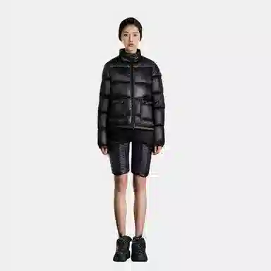 Moncler FW21 Logo Down Jacket Black