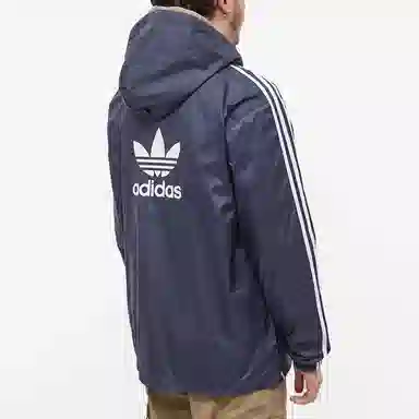adidas Originals Logo Hoodie Jacket Blue