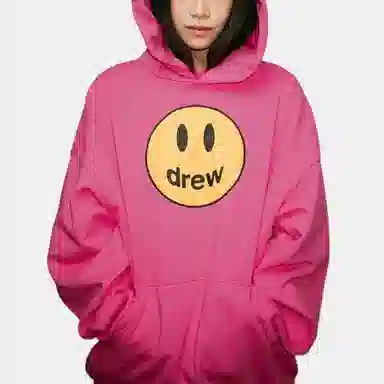 Drew House Mascot Hoodie Magenta Logo