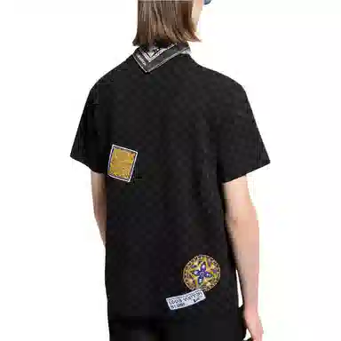 Louis Vuitton SS25 Logo Print T-Shirt Black