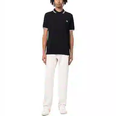 Fred Perry Logo Badge Polo Shirt Black