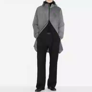 Burberry SS23 Logo Print Hooded Zip Jacket Grey