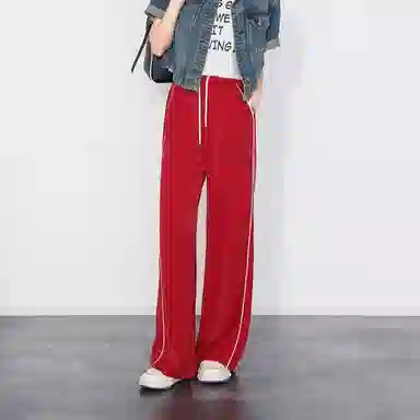 美洋 创造营休闲裤条纹校服休闲裤 女款