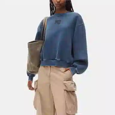 Alexander Wang FW24 Acid Wash Black Ice Sweatshirt