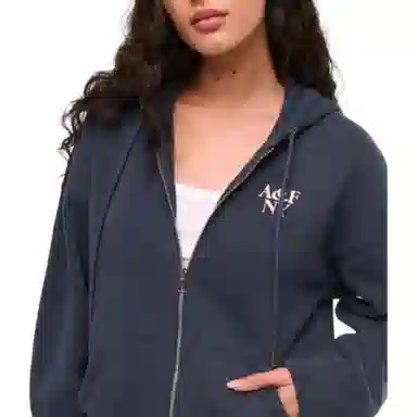 Abercrombie & Fitch Letter Jacquard Sweatshirt