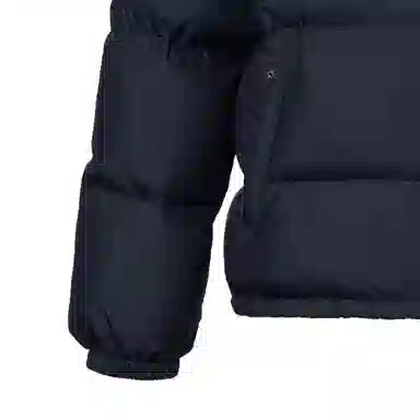 GUCCI FW24 Striped Print Detachable Hood Down Jacket Navy Blue