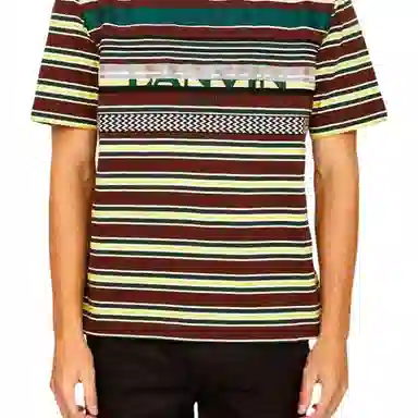 Lanvin FW22 Striped Logo T-Shirt