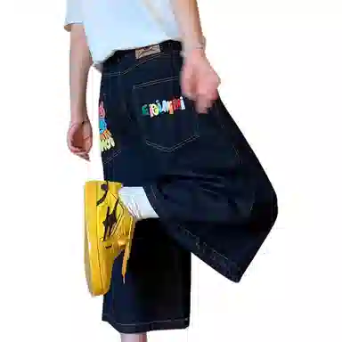 FOREST LIBRARY Denim Shorts