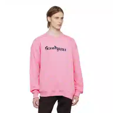 SandKnit Logo Print Fleece Sweatshirt