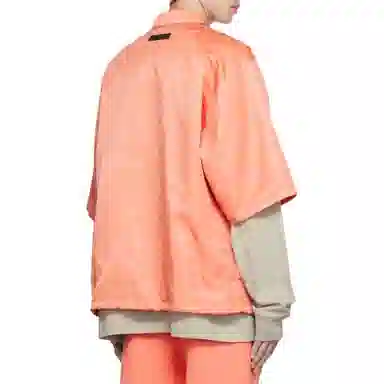 Fear of God Essentials FW22 Ss Nylon Shirt Coral