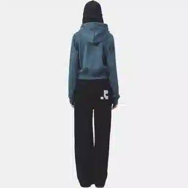 RestRecreation FW25 ZIG ZAG STITCH CROPPED HOOD