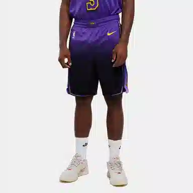 Nike x NBA Los Angeles Lakers Basketball Shorts Black