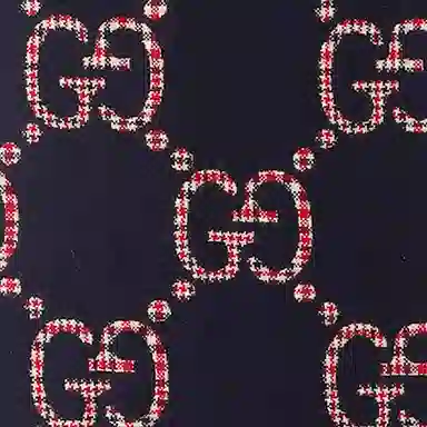 Gucci GG Scarf Blue/Red