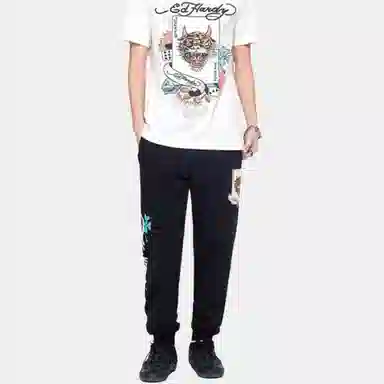 Ed Hardy SS25 Rhinestone Casual Pants