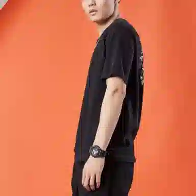 Li-Ning SS20 Paris Fashion Week Logo Print T-Shirt Black