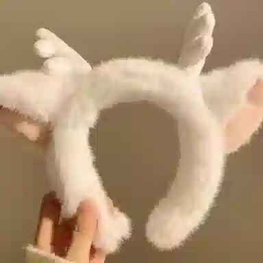 希铃 可爱鹿角 毛绒 发箍 女款