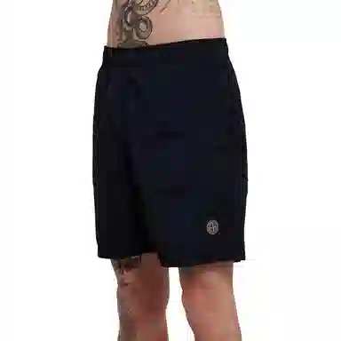 Stone Island Metal Nylon Logo Shorts Navy Blue