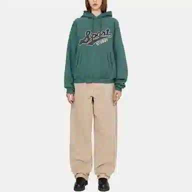 Stussy FW24 Satin Patch Oversized Hoodie