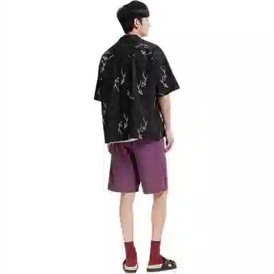 森马 舒适透气短袖衬衫 男款