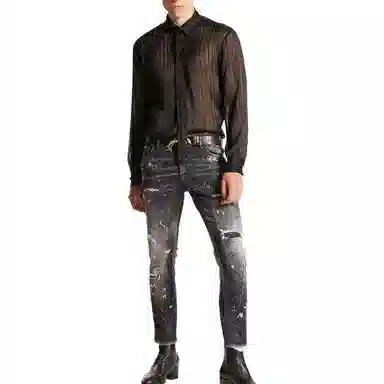 DSQUARED2 SS24 Distressed Jeans Black