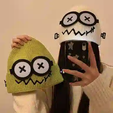 Youwei Cartoon Robot Knit Hat
