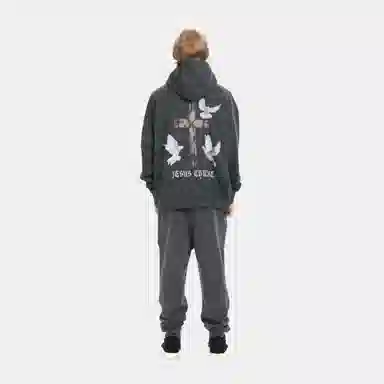 False Perception Peace Dove Hoodie Black