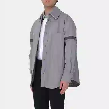 Thom Browne SS24 Grey Striped Shirt