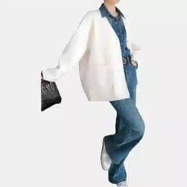 美洋 羊毛羊驼毛极简大衣 女款