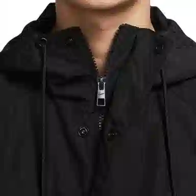 Nike Woven Logo Print Jacket Black