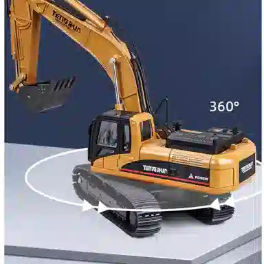 卡威 大号合金小汽车玩具挖掘机 重型工程车 成品模型