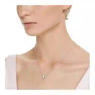 Swarovski Dextera Necklace Rhodium Silver