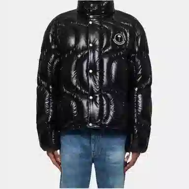 Moncler High Neck Jacket Black