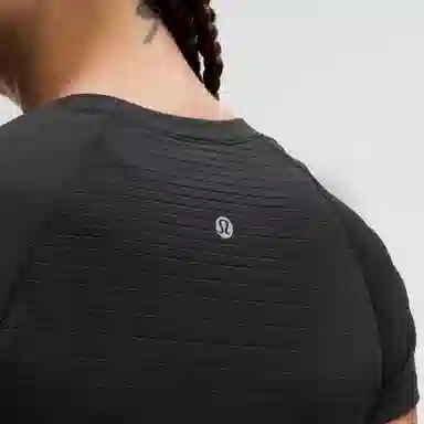 lululemon Swiftly Tech Short-Sleeve Shirt 2.0 Hip Length Glow Stripe T (Black)