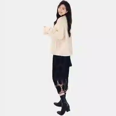 美洋 雾凇鹅绒中式羽绒服 女款