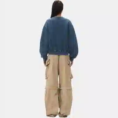 Alexander Wang FW24 Acid Wash Black Ice Sweatshirt