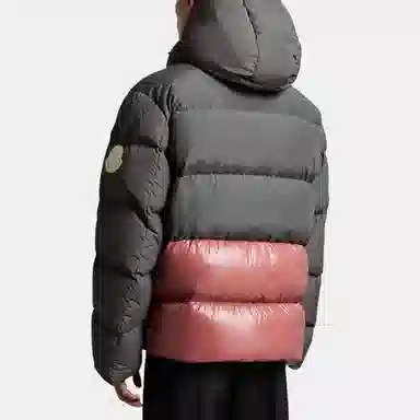 Moncler FW22 Logo Badge Hooded Down Jacket Green