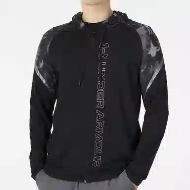 Under Armour RUSH Full-Zip Hoodie Black