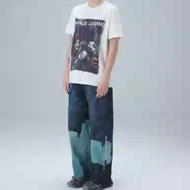 Charlie Luciano High Waist Printed Jeans