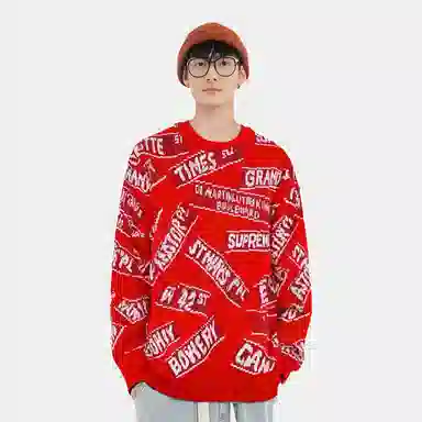 Supreme Street Signs Sweater