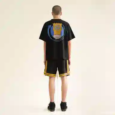 False Perception Graffiti Print Tee Black