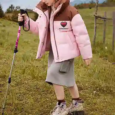 鸭鸭 云朵系列 柔软简约保暖羽绒服 青少年