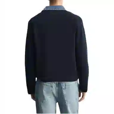 ZARA Colorblock Polo Shirt Long Sleeve Men