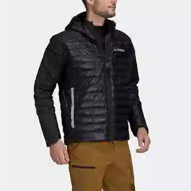 adidas Myshelter Down Hooded Jacket Logo
