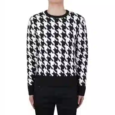 Thom Browne FW22 Houndstooth Crewneck Sweater