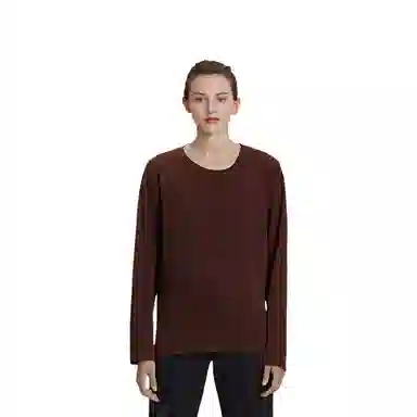SKIMS Fits Everybody Long Sleeve T-Shirt Cocoa