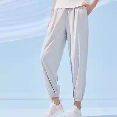 乔丹 纯色收口防晒运动裤 女款